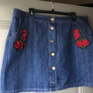 Blue jean skirt
